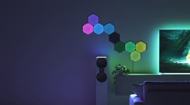 Nanoleaf Shapes Ultra Black Hexagon utvidelsespakke (3 paneler)