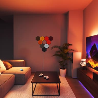 Nanoleaf Shapes Ultra Black Hexagon utvidelsespakke (3 paneler)
