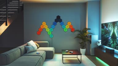 Nanoleaf Shapes Ultra Black Hexagon utvidelsespakke (3 paneler)