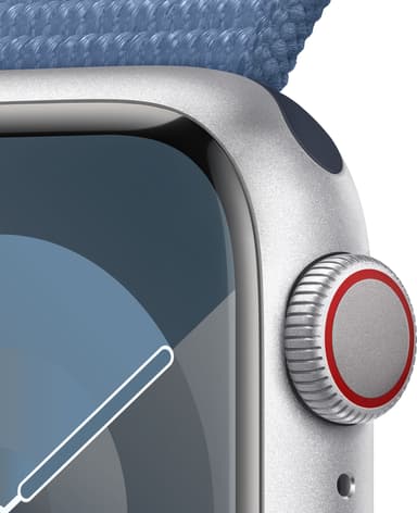 Apple Watch S9 41mm GPS+CEL (Silver Alu/Winter Blue Sport Loop)