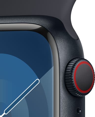 Apple Watch S9 41mm GPS+CEL (Midnight Alu/Midnight Sport Band) M/L