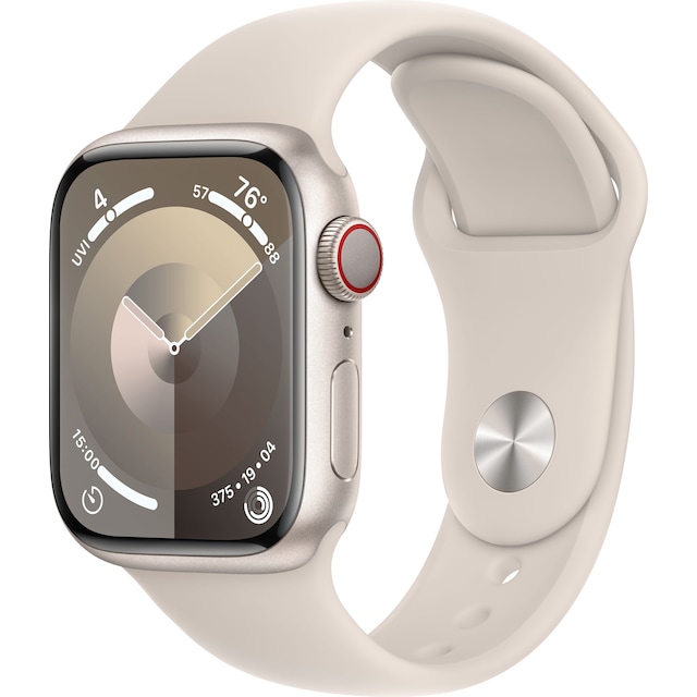 Apple Watch S9 41mm GPS+CEL (Starlight Alu/Starlight Sport Band) M/L