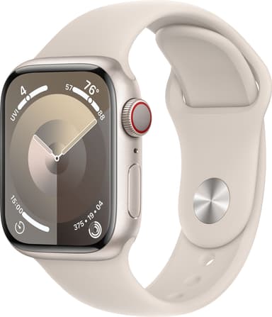 Apple Watch S9 41mm GPS+CEL (Starlight Alu/Starlight Sport Band) M/L