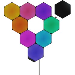 Nanoleaf Shapes Ultra Black Hexagon utvidelsespakke (3 paneler)