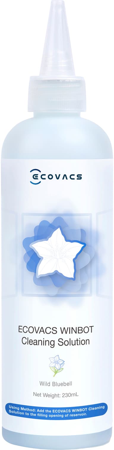 Rengjøringsmiddel for Ecovacs WINBOT W1 Pro robot vindusvasker (230ml)