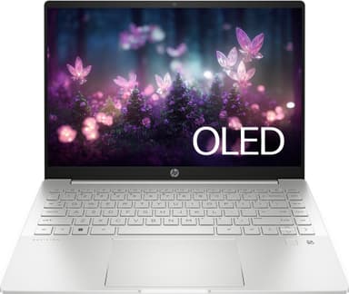 HP Pavilion Plus i7-13/16/1TB/2050/OLED 14" bærbar PC (Natural Silver)