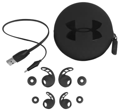 JBL UA Sport Wireless React trådløse in-ear hodetelefoner (sort)