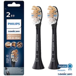 Philips Sonicare tannbørstehoder HX909211 (sort, 2-pakning)