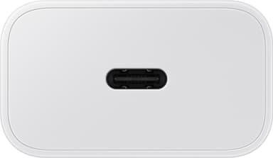 Samsung USB-C 25W vegglader med ladeledning (hvit)