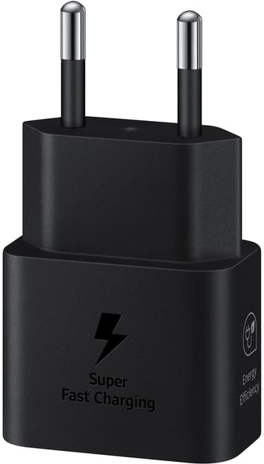 Samsung USB-C 25W vegglader med ladeledning (sort)