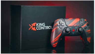 King PS5 trådløs kontroller modell 4 (rage)