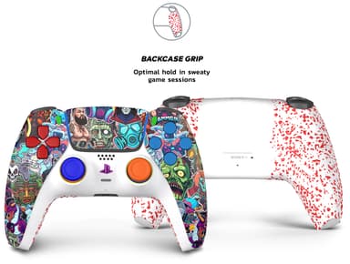 King PS5 trådløs kontroller (new stickerbomb)