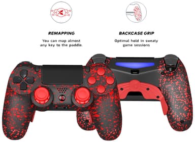 King PS4 trådløs kontroller (nebula red)