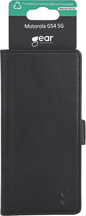 Gear Motorola G54 5G lommebokdeksel (sort)