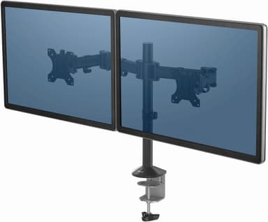 Fellowes Reflex dobbel skjermholder (sort)