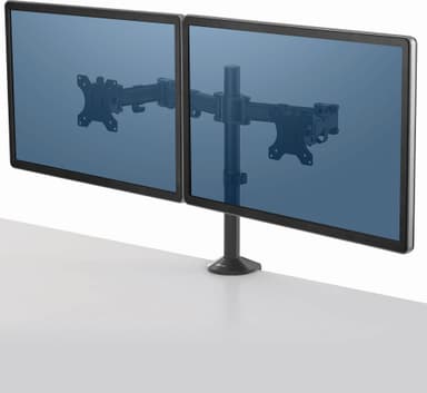 Fellowes Reflex dobbel skjermholder (sort)