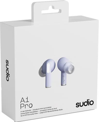 Sudio A1 Pro helt trådløse in-ear hodetelefoner (lilla)