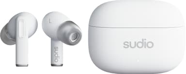 Sudio A1 Pro helt trådløse in-ear hodetelefoner (hvit)