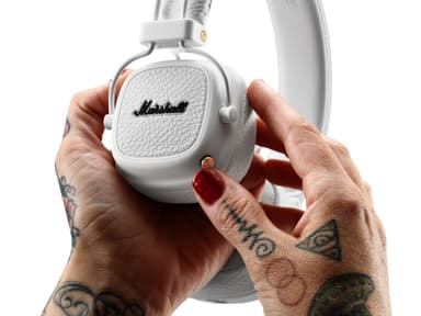 Marshall Major III trådløse on-ear hodetelefoner (hvit)
