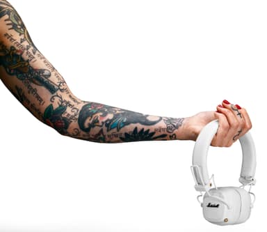 Marshall Major III trådløse on-ear hodetelefoner (hvit)