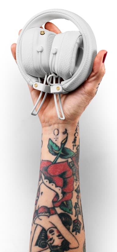 Marshall Major III trådløse on-ear hodetelefoner (hvit)
