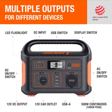 Jackery Explorer 500 strømstasjon