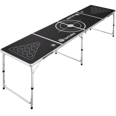 Beer pong bord Tijuana - svart/hvit