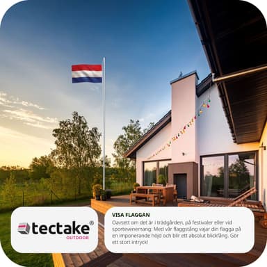 Aluminium flaggstang - Nederland