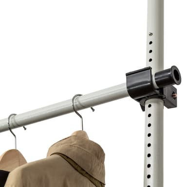 Teleskop garderobesystem - grå