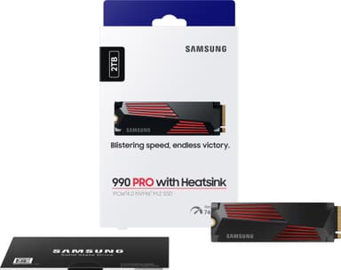 Samsung 990 Pro Heatsink 2TB intern SSD for PS5