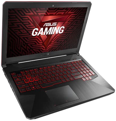 Asus TUF Gaming FX504 15.6" bærbar gaming-PC (sort)