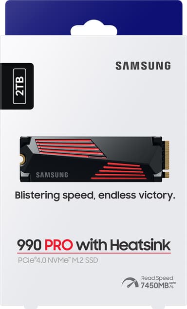 Samsung 990 Pro Heatsink 2TB intern SSD for PS5