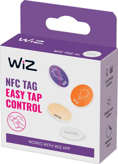 WiZ NFC brikker 8720169072411 (4-pakning)