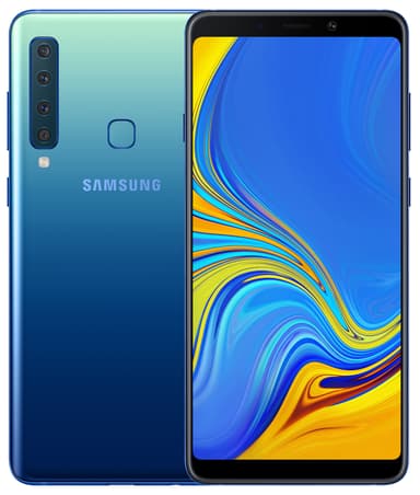 Samsung Galaxy A9 2018 smarttelefon (limonadeblå)
