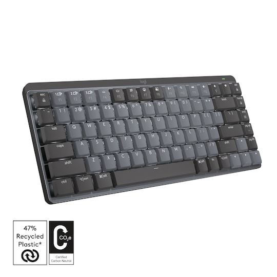 Logitech MX Mechanical Mini trådløst tastatur (grafitt)
