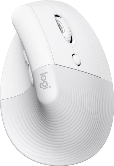 Logitech Lift Vertical trådløs mus (hvit)