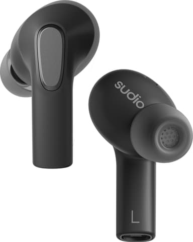 Sudio E3 helt trådløse in-ear hodetelefoner (sort)