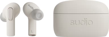 Sudio E3 helt trådløse in-ear hodetelefoner (hvit)