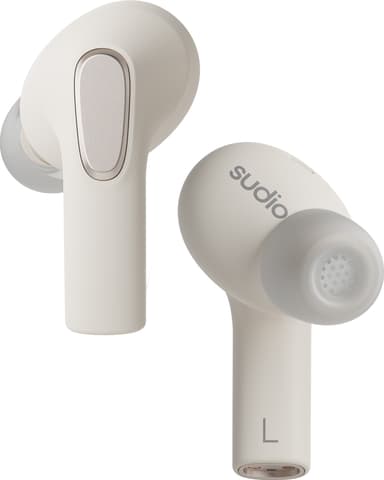 Sudio E3 helt trådløse in-ear hodetelefoner (hvit)