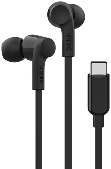 Belkin Soundform USB-C hodetelefoner med kabel (sort)
