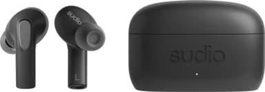 Sudio E3 helt trådløse in-ear hodetelefoner (sort)