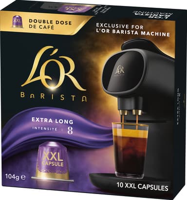 L’Or Barista Extra Long intensitet 8 kaffekapsler (10-pk)