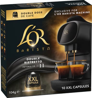 L'Or Barista Double Ristretto intensitet 11 kaffekapsler (10-pk)