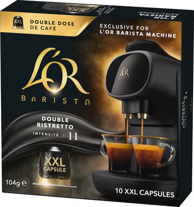 L'Or Barista Double Ristretto intensitet 11 kaffekapsler (10-pk)