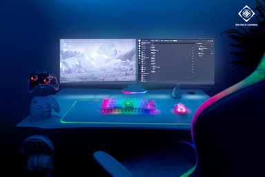Deltaco DK460 gamingtastatur (gjennomsiktig)