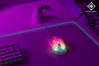Deltaco DM330 gamingmus (gjennomsiktig)