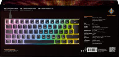 Deltaco DK475 gamingtastatur (sort)