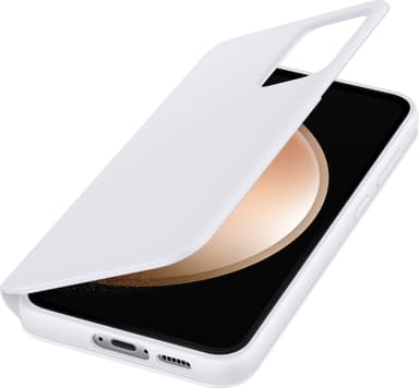 Samsung Galaxy S23 FE Smart View lommebokdeksel (hvit)