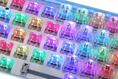 Deltaco DK460 gamingtastatur (gjennomsiktig)