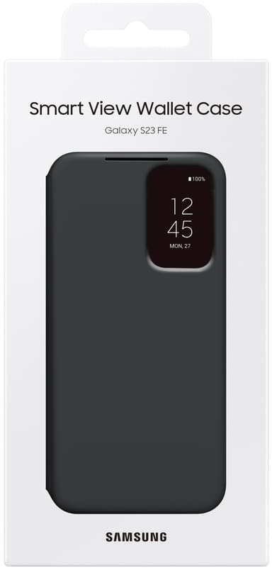 Samsung Galaxy S23 FE Smart View lommebokdeksel (sort)